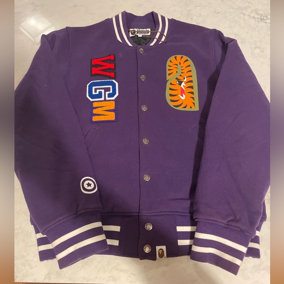 BAPE Shark Varsity Jacket - Picture 2 of 14